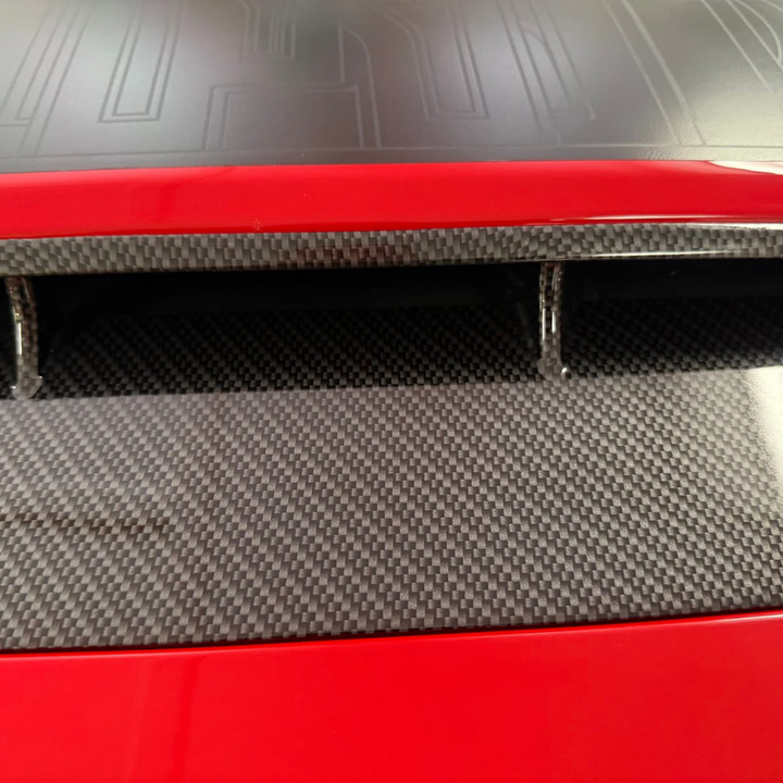 392 Jeep Wrangler JL Hood Vent in Black Carbon Standard graphic pattern