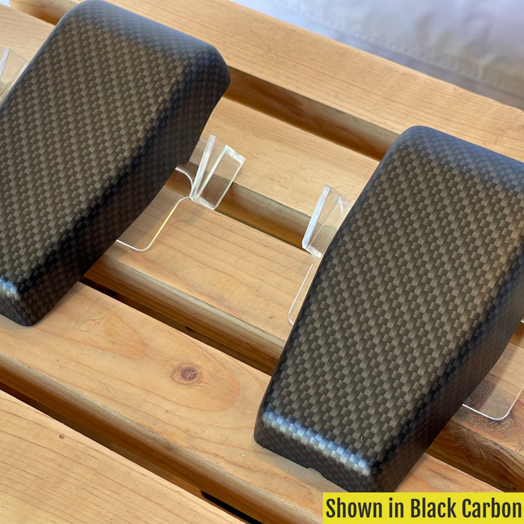 Wrangler Hard Top Rear Window Hinge Cover OEM Painted Rubicon Gray Base color Black Carbon Standard Graphic