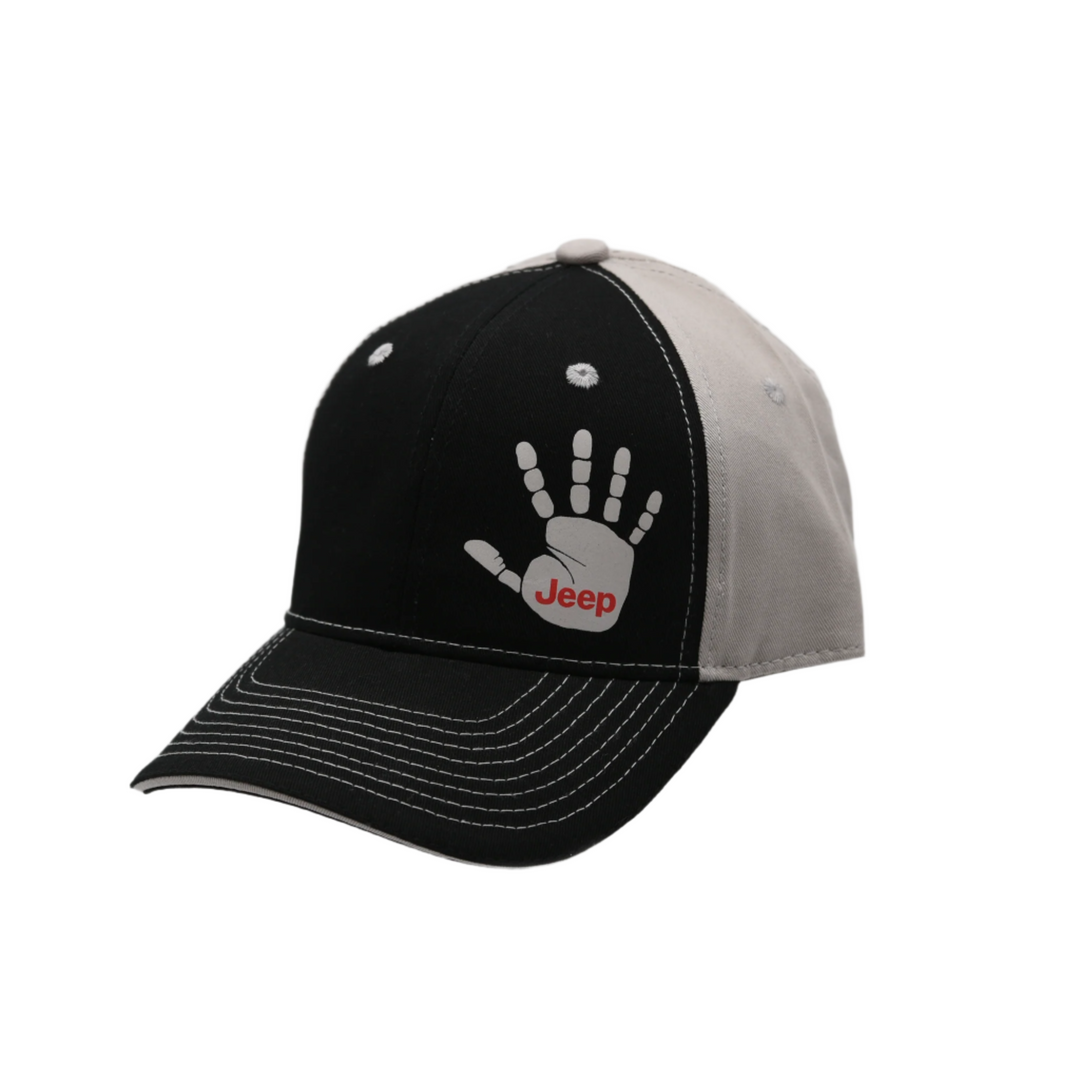 Jeep Hand Wave Baseball Cap Red Jeep Logo