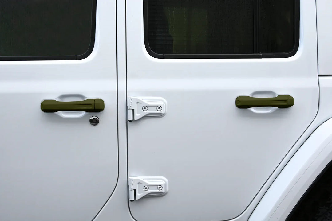 2-Door JL Standard Entry Prefinished Door Handles (3 Handles, No Button)