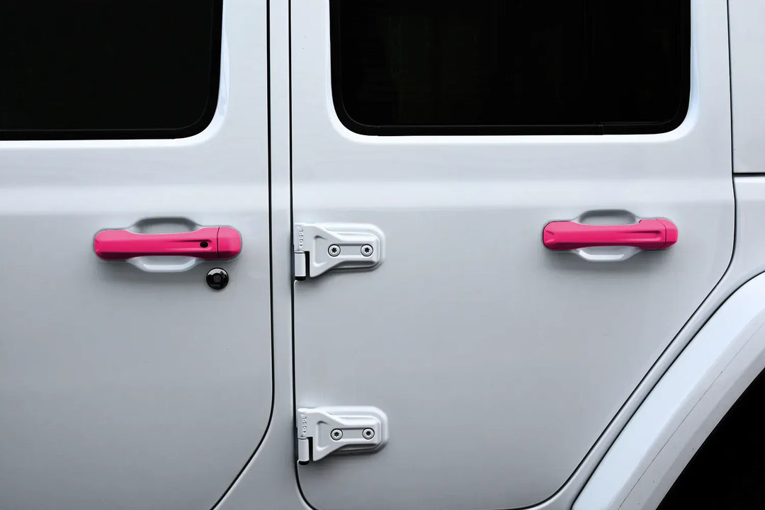 2-Door JL Custom Painted Keyless Entry Door Handles (Set of 3, Buttons)