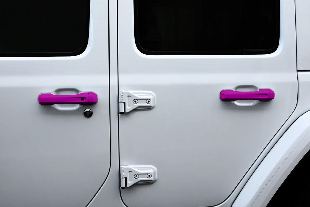 2-Door JL Custom Painted Keyless Entry Door Handles (Set of 3, Buttons)