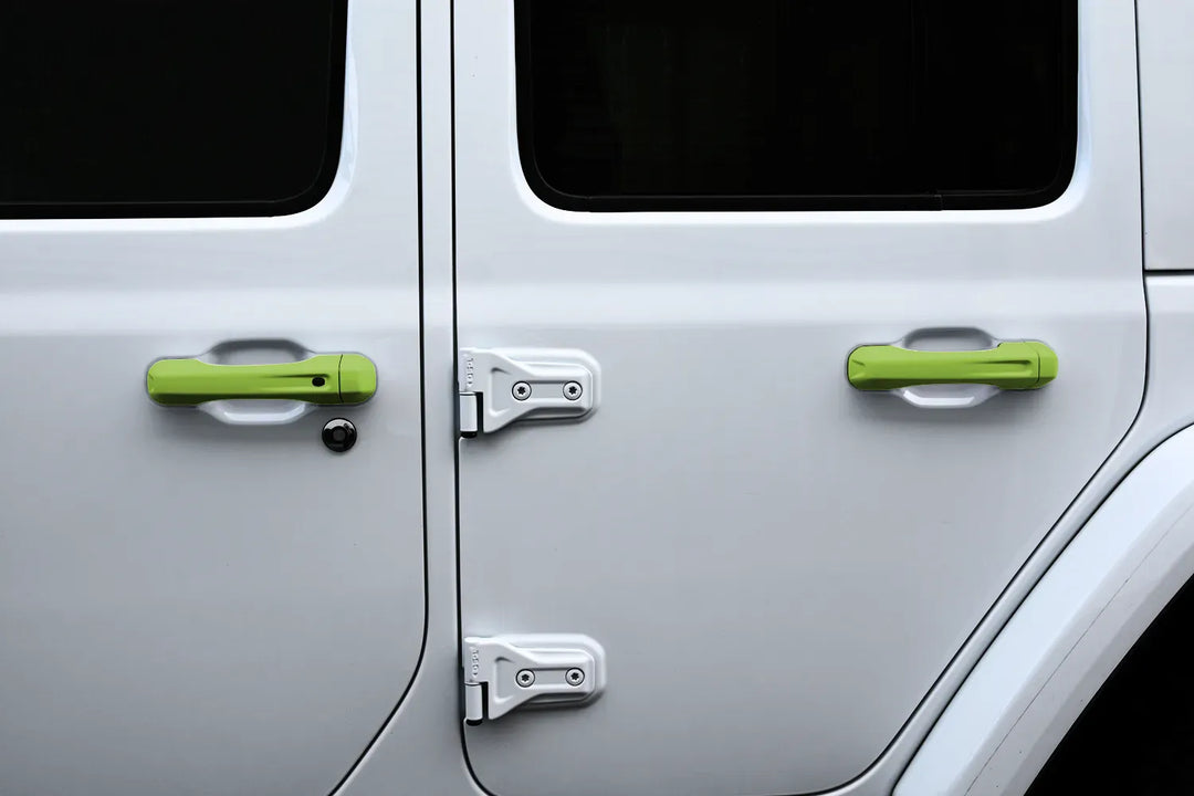 2-Door JL Custom Painted Keyless Entry Door Handles (Set of 3, Buttons)