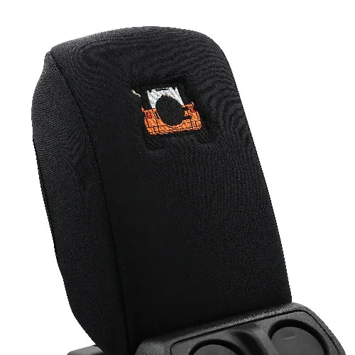 Embroidered Center Console Armrest Cover "Jeep Rear End"