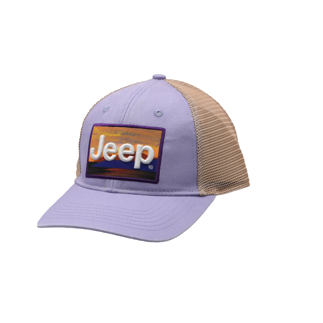 Purple Sky Horizon Desert Sunset Trucker Hat