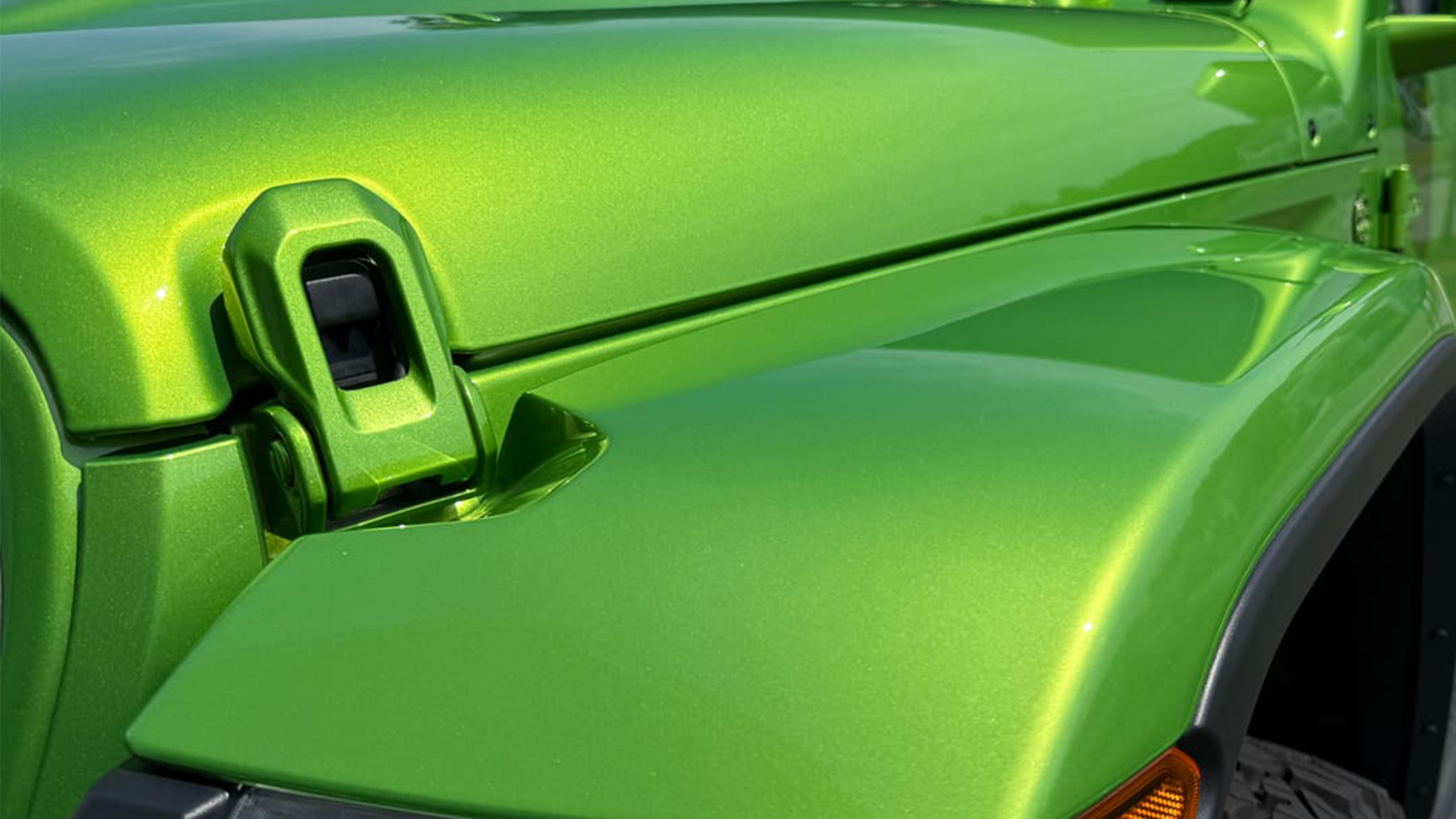 Mojito Green Color-Matched Hood Latch 