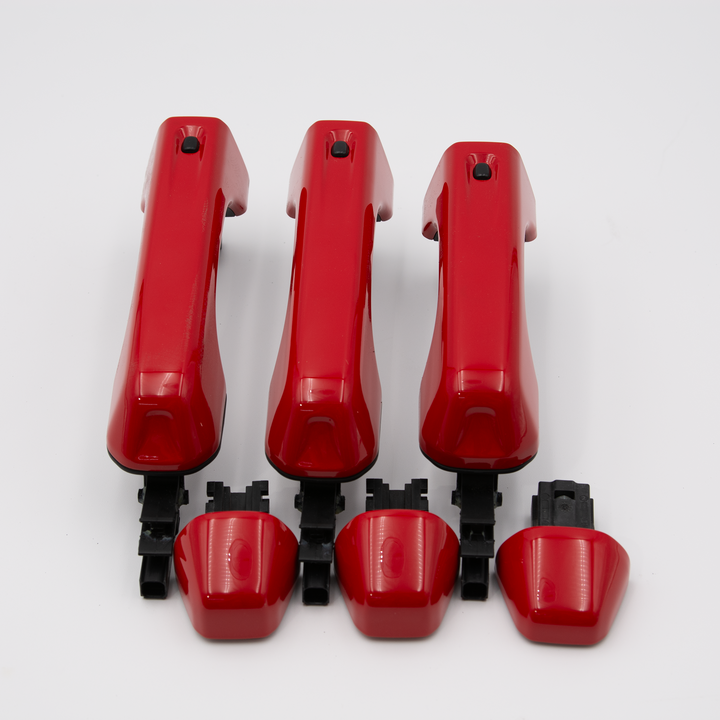 2-Door Keyless Custom Painted JL Door Handles with buttons, 3 handles 