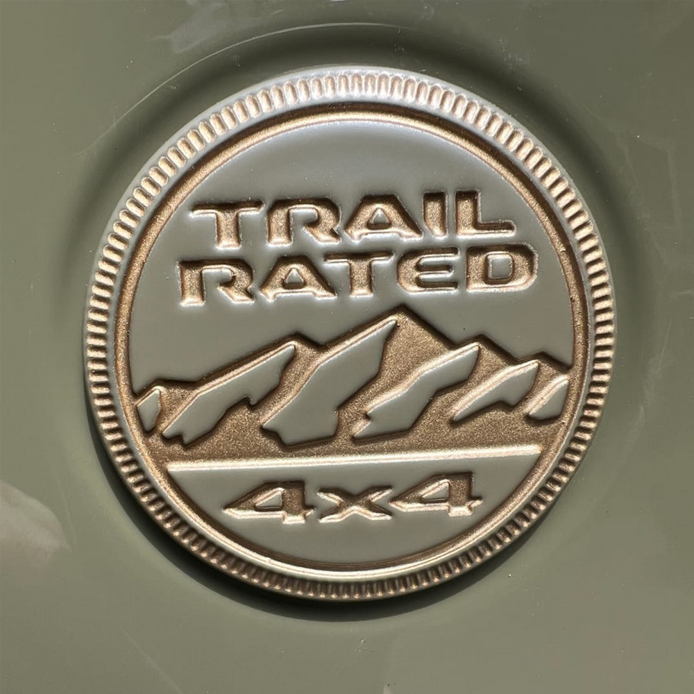 "41" OEM Painted and 392 Inset color Trail Rated Badge