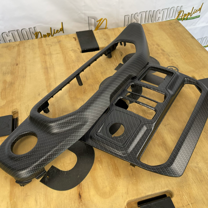 A/C Window Switch Bezel Black Carbon Standard Two Piece