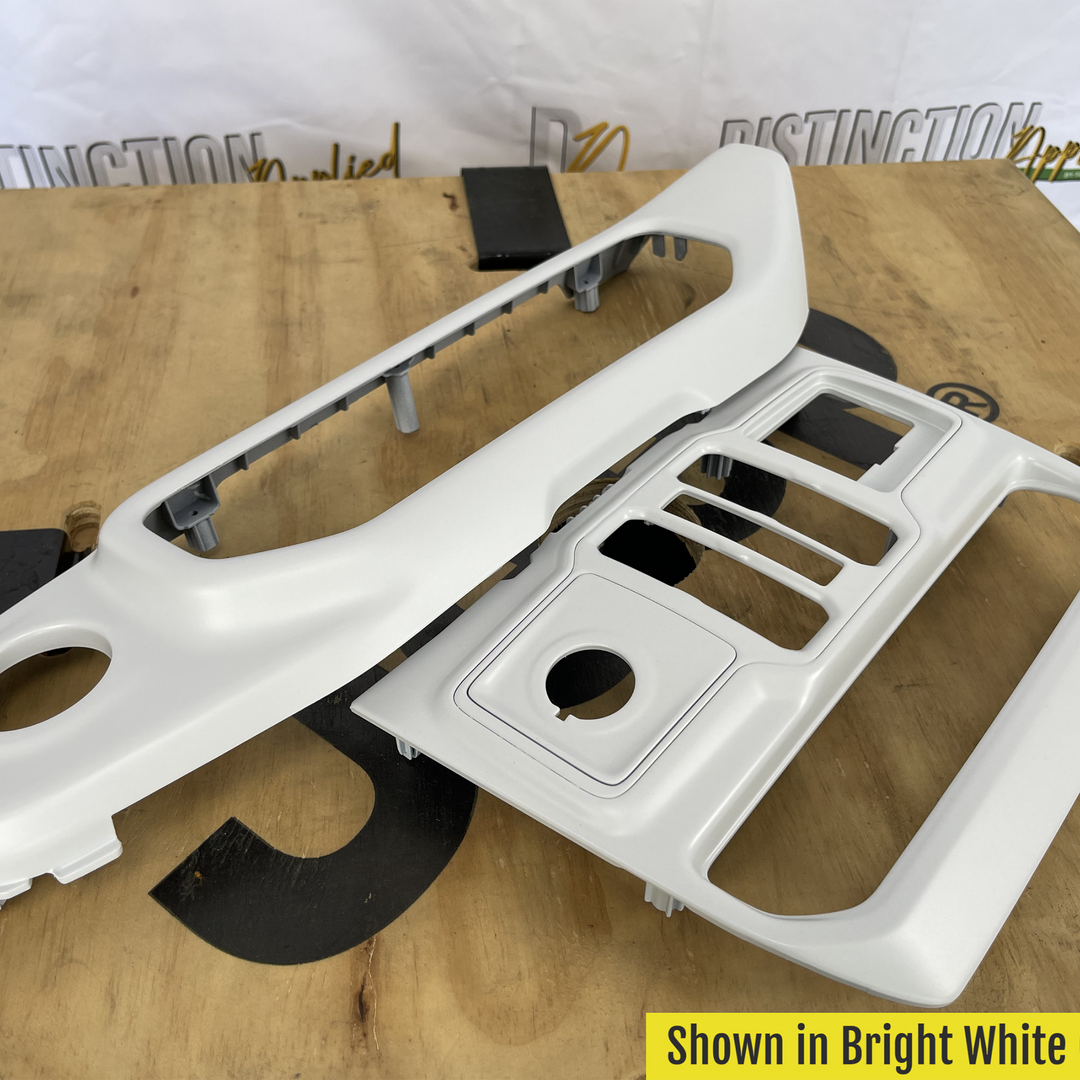 A/C window Switch Bezel Bright White two piece 