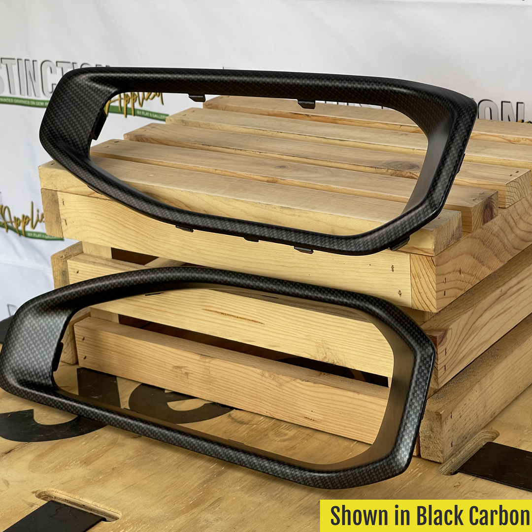  Stock Fog Trim Black Carbon Matte Finish