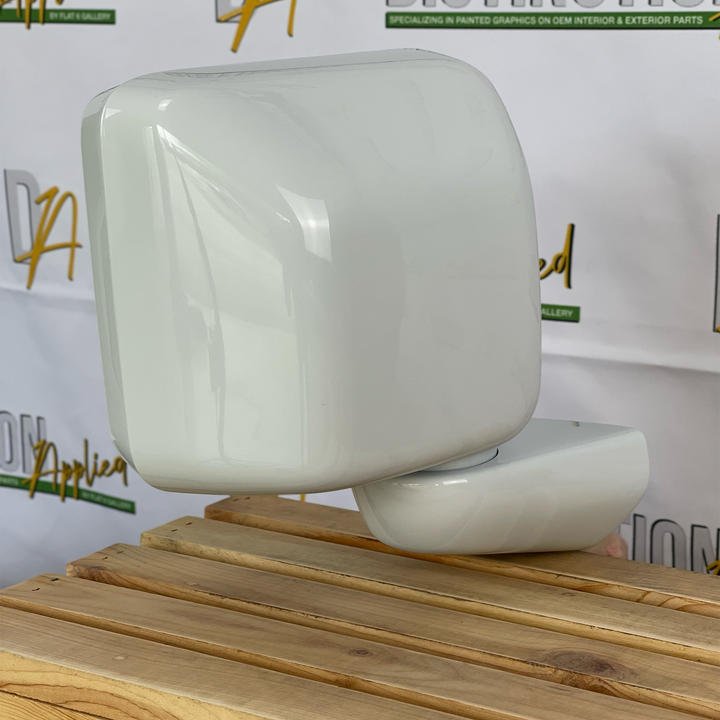 Bright White Power Heated Mirrors OEM Custom Painted JL/JT
