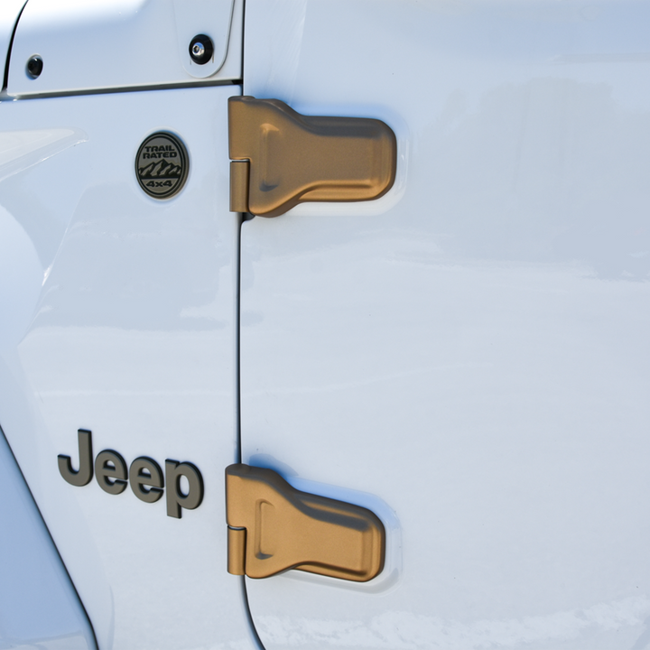 Cover'd Up Door Hinge Covers 392 Gold Gloss Finish
