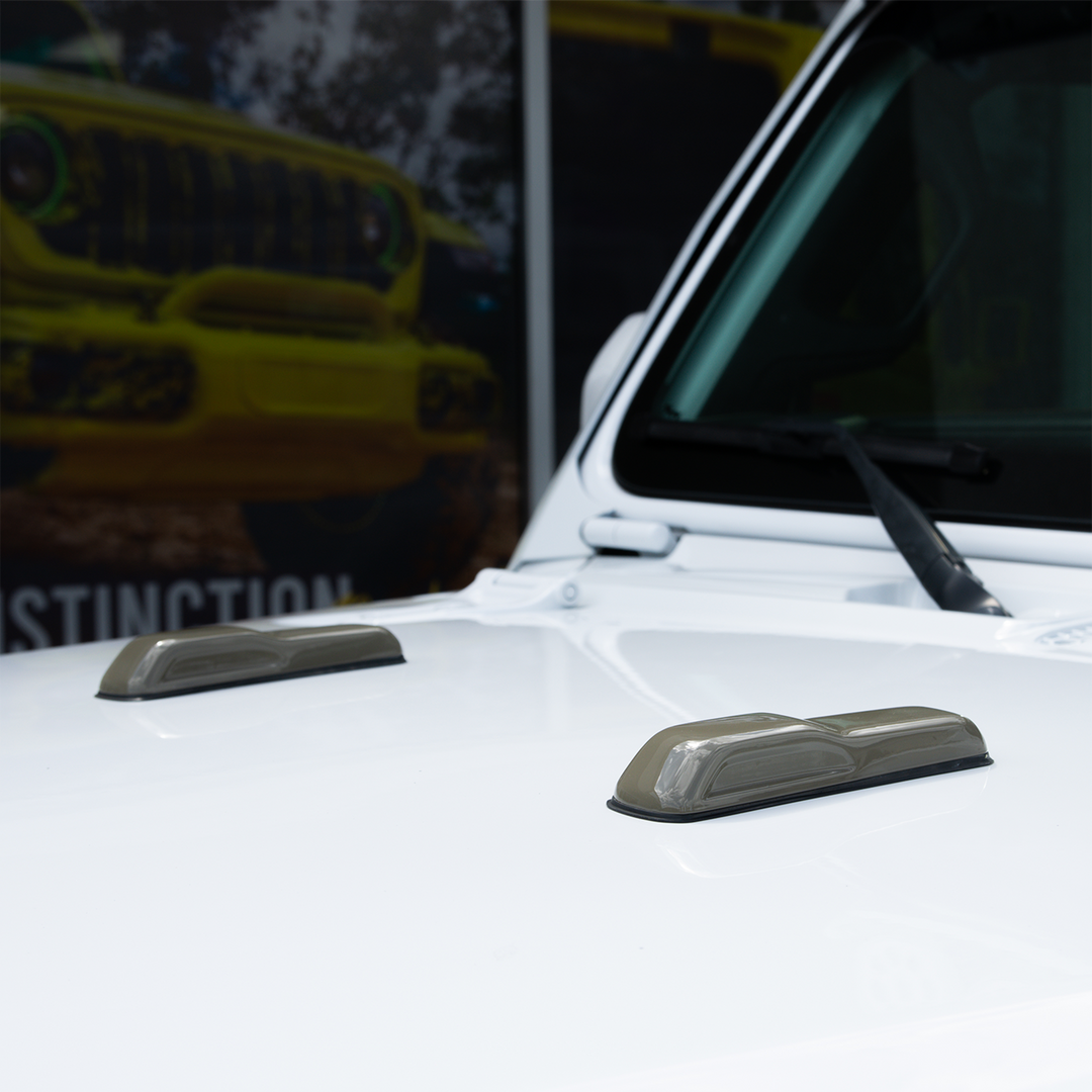 41 factory color cover'd up windshield bumper cover pair