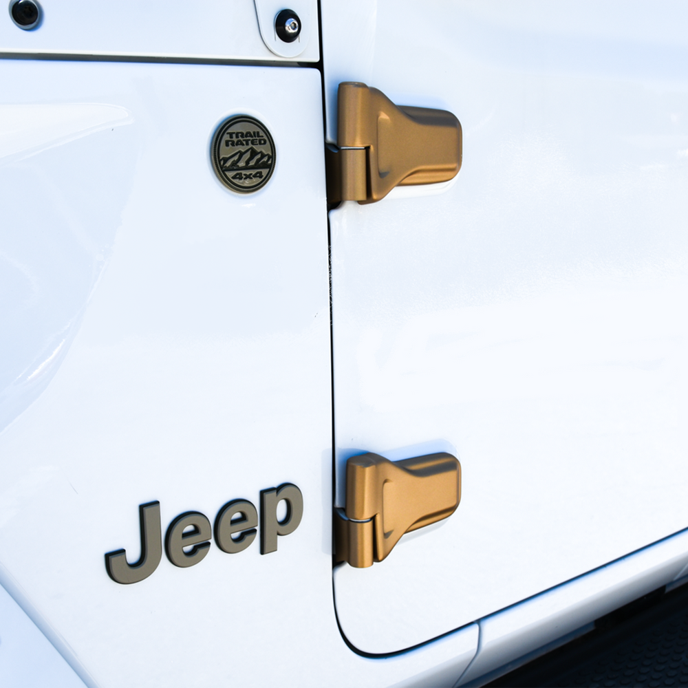 Cover'd Up 392 Gold Door Hinge Covers Gloss Finished