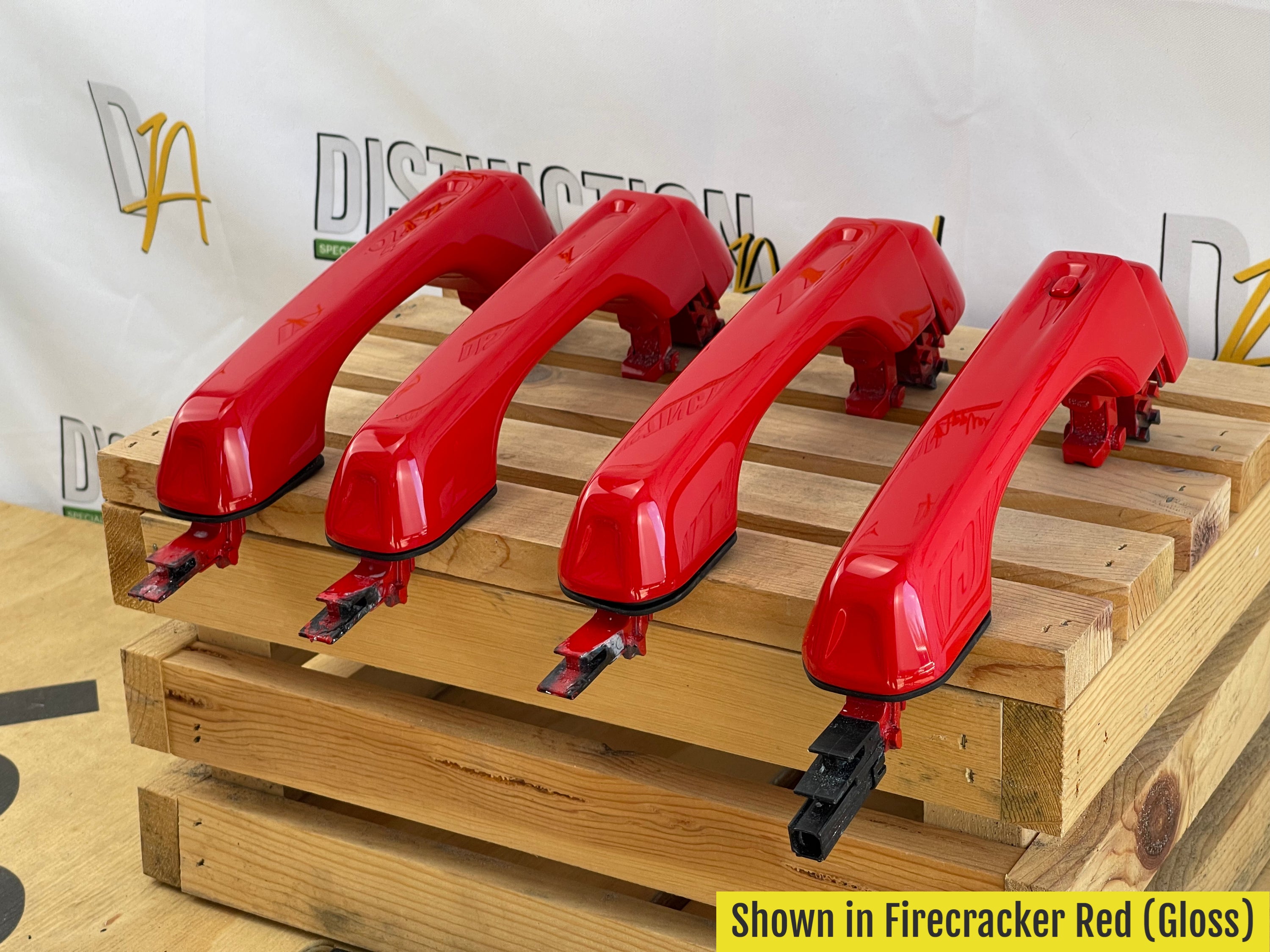 Custom Painted JT Standard Door Handles Firecracker Red