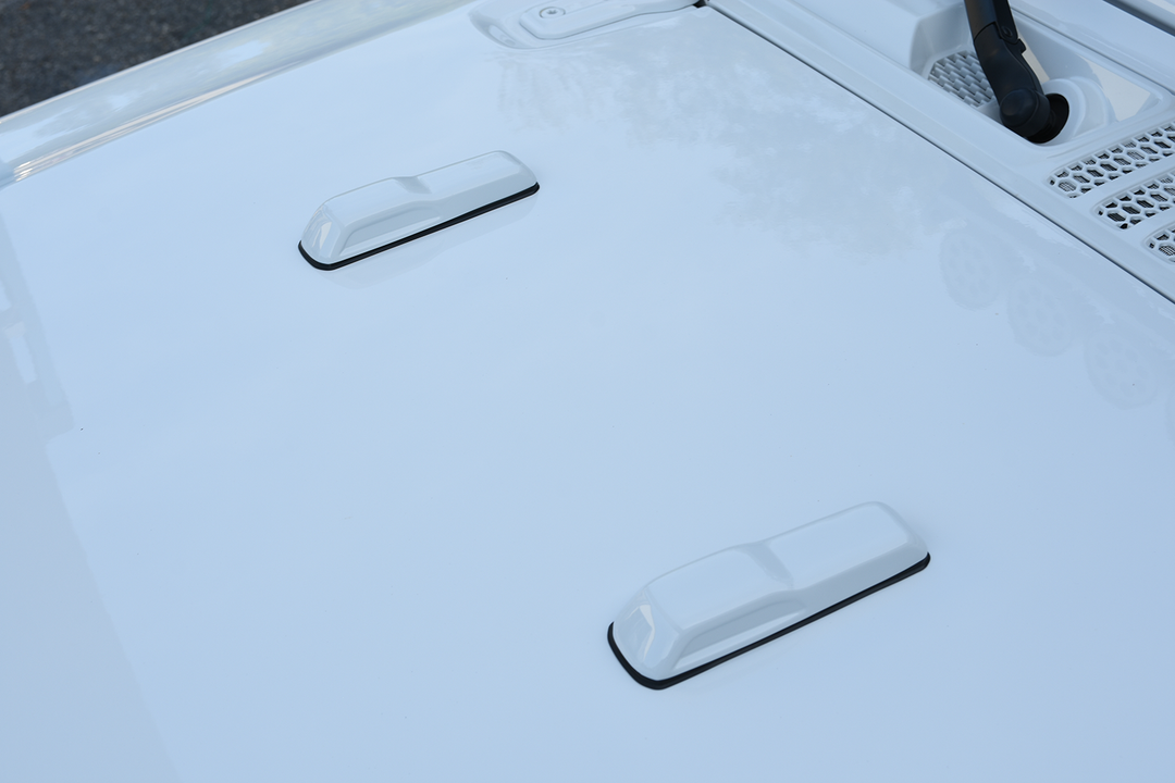 Distinction Applied Covered-Up Windshield Bumper Covers Bright White