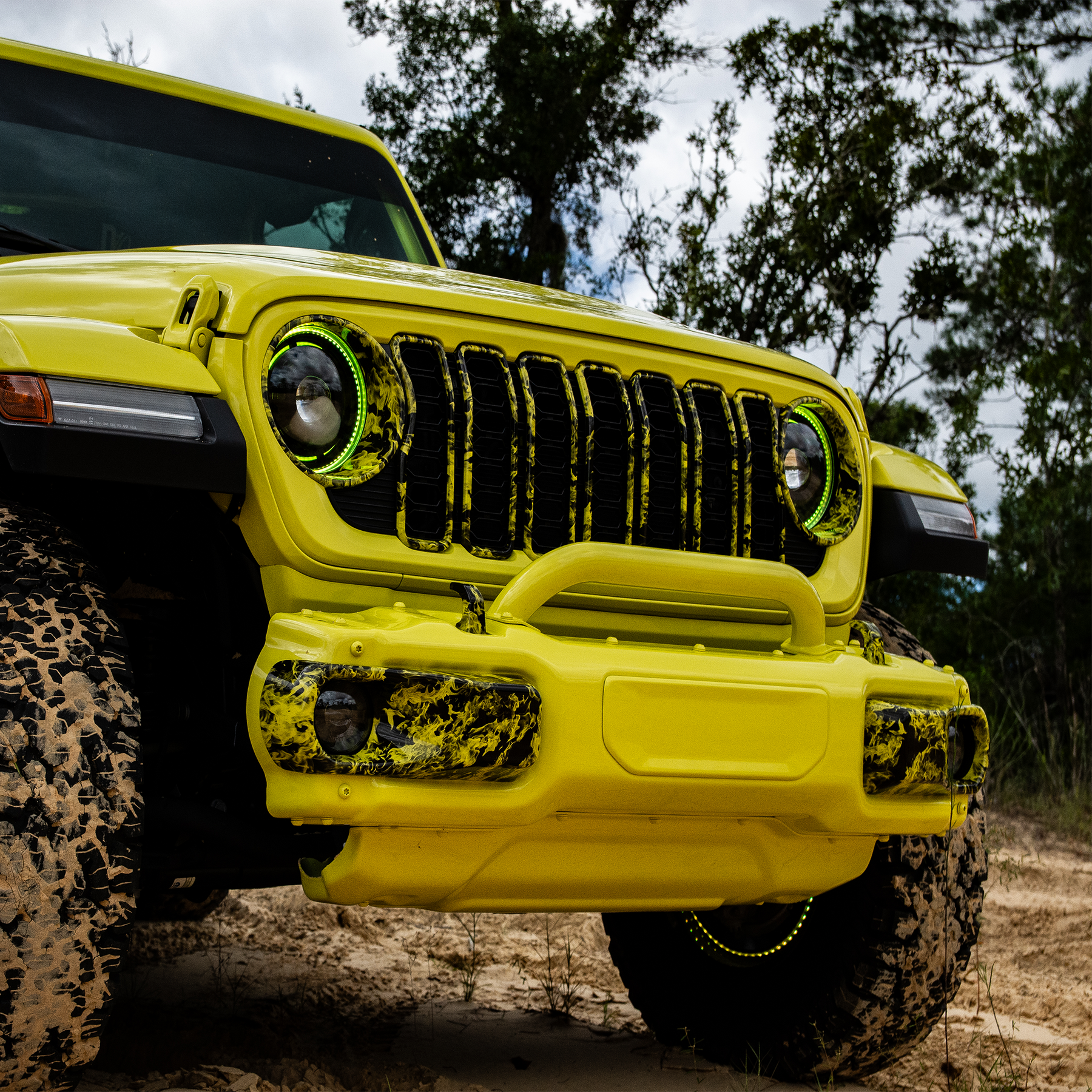 Updated 2024+ Hydrographic Grille (Fits JL/JT 2018-2026