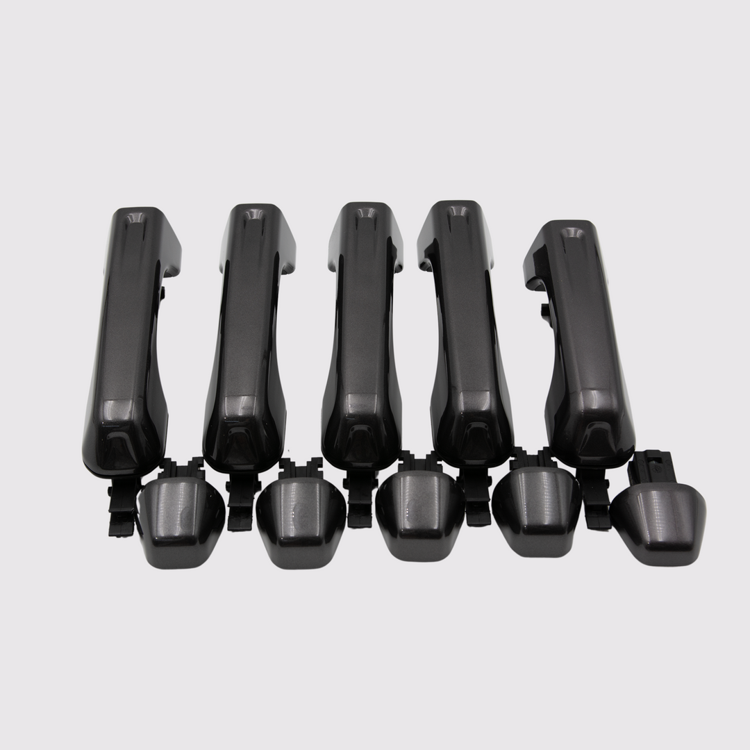JL Wrangler 4-door Black Prefinished by Mopar door handles standard entry 5 handles, no buttons