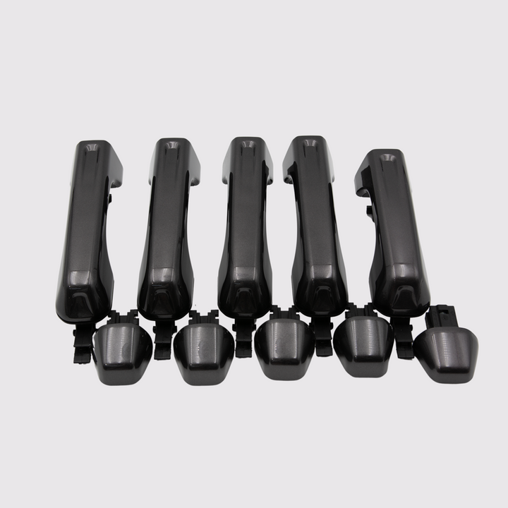 JL Wrangler 4-door Black Prefinished by Mopar door handles standard entry 5 handles, no buttons
