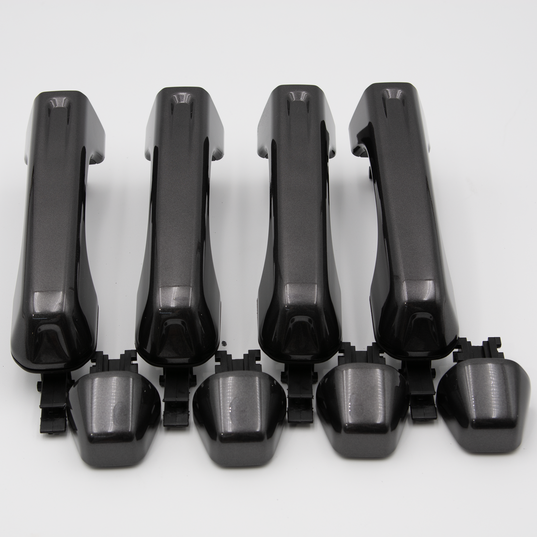 JT Standard Entry Black Prefinished Door Handles (4 Handles, No Buttons)