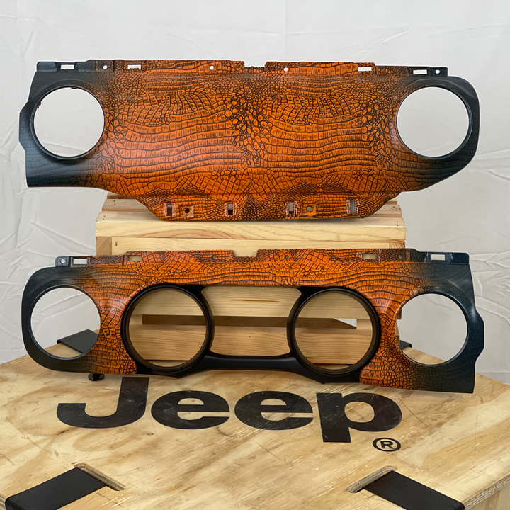 Custom OEM JL/JT 2018-2023 Dash Panel   Punk'n color and Gator Graphic