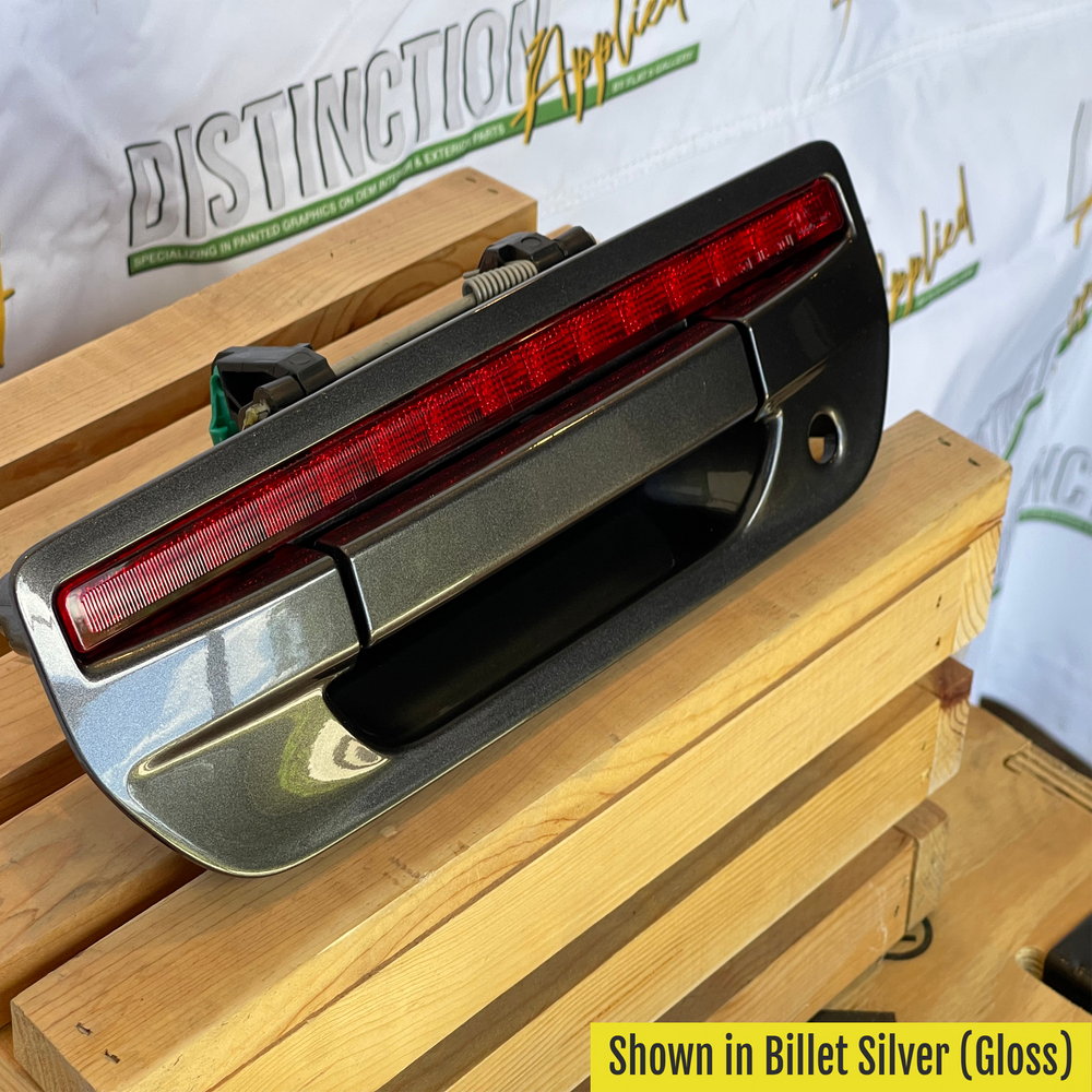 JT Tailgate Handle Prefinished Billet Silver Gloss Finish