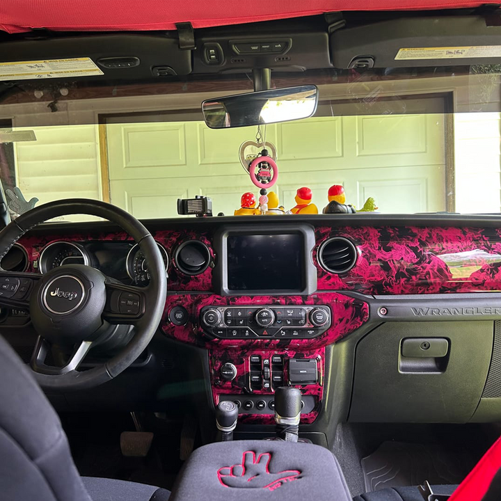 AC Window Switch Bezel and Dashboard Tuscadero and Naughty Fire Hydrographic
