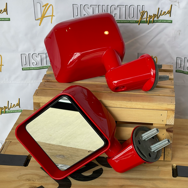 Power heated Full Mirror OEM Firecracker Red Gloss Finish