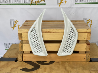 cowl fender vents white gloss