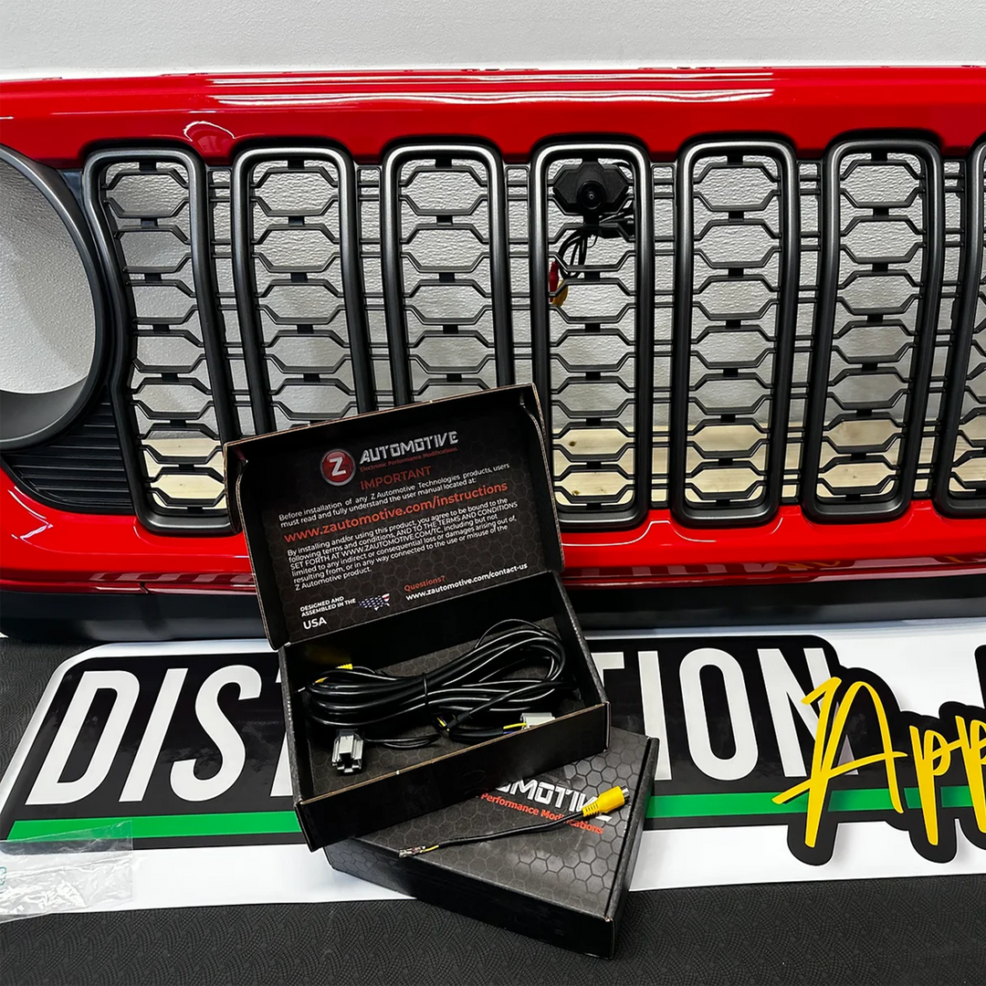 front camera kit accessory for mopar and aftermarket grilles