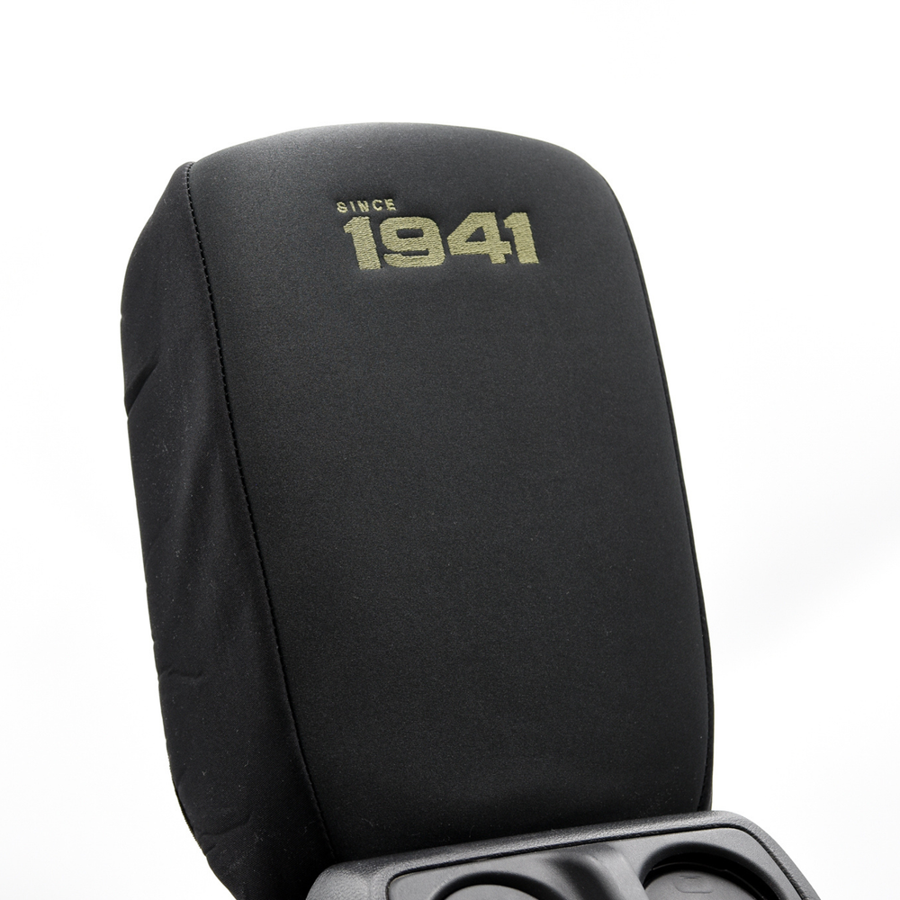 Black console cover with 'Since 1941' in olive text on a white background