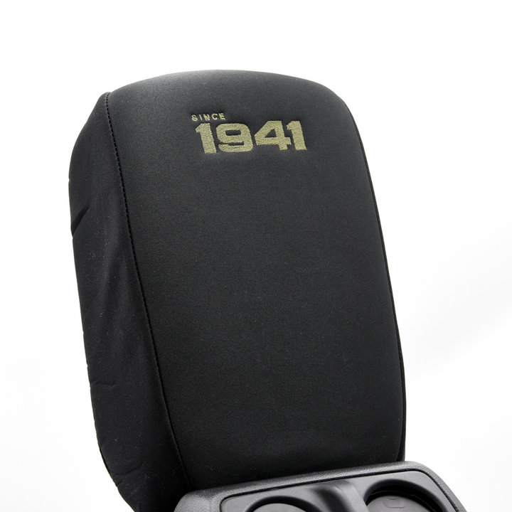 Black console cover with 'Since 1941' in olive text on a white background