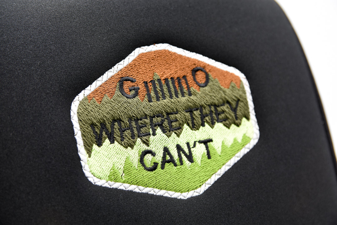 Embroidered Armrest Center Console Cover "Go Where They Can't"