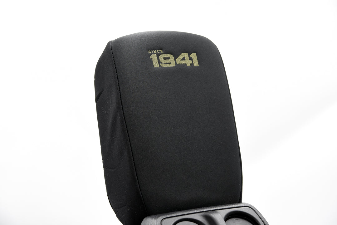 Embroidered Armrest Center Console Cover "Since 1941"