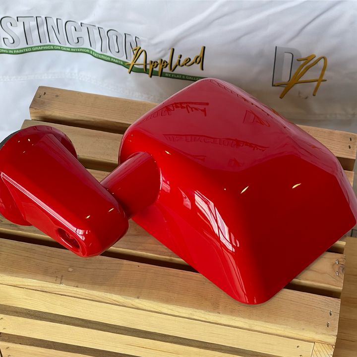 Full OEM painted power heated mirror OEM Firecracker Red Color Gloss Finish