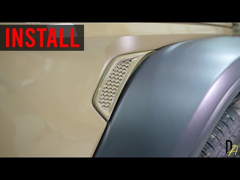 Paint Matched Fender Vents Install Video Jeep Wrangler & Jeep Gladiator Distinction Applied