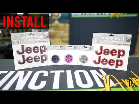 Paint Matched Jeep Emblem Install Video Distinction Applied 